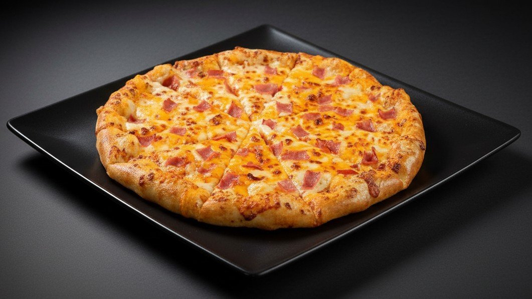 Pizza Jamón y Queso Mediana