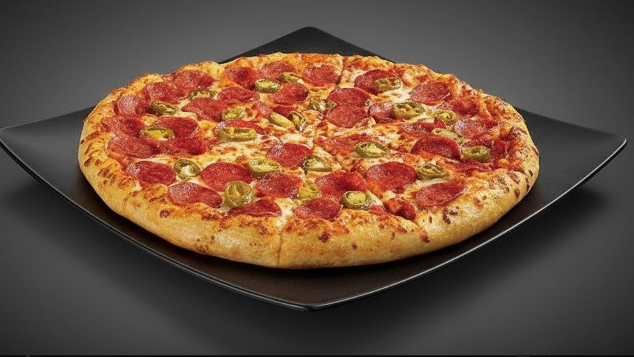 Pizza Salami con Aceitunas Mediana