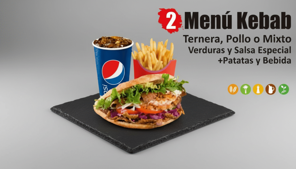 Menú Kebab Completo