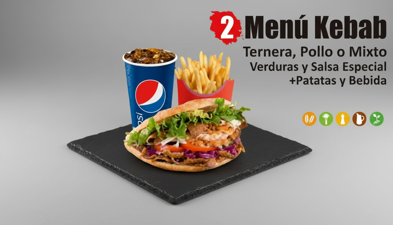 Menú Kebab Completo