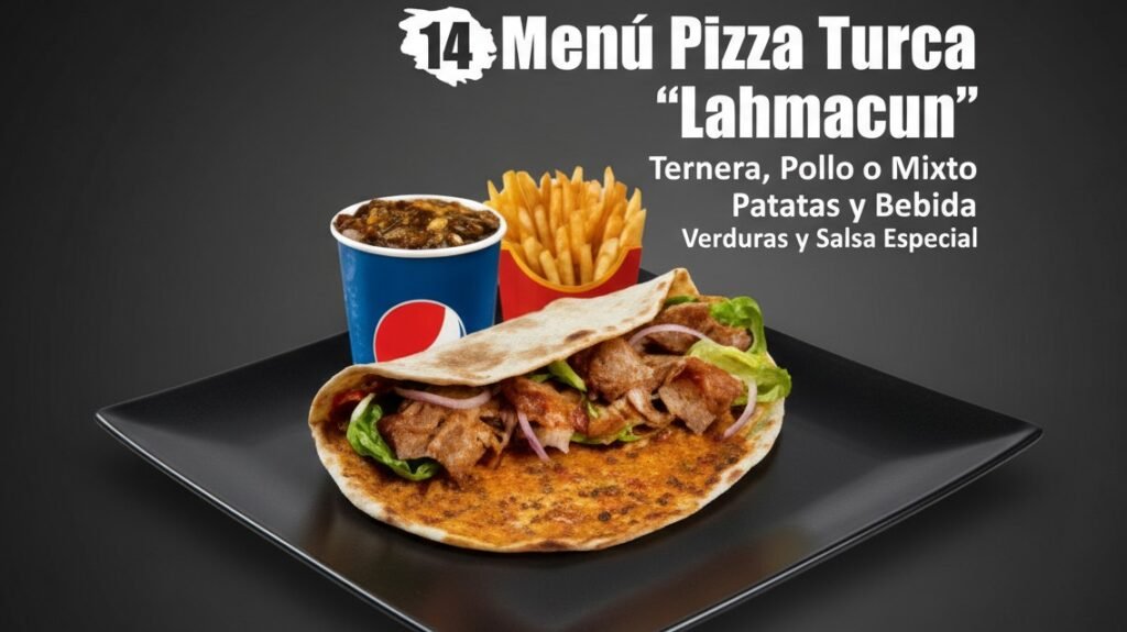 Menú Pizza Turca Lahmacun