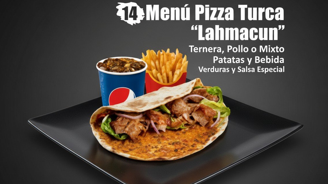 Menú Pizza Turca Lahmacun
